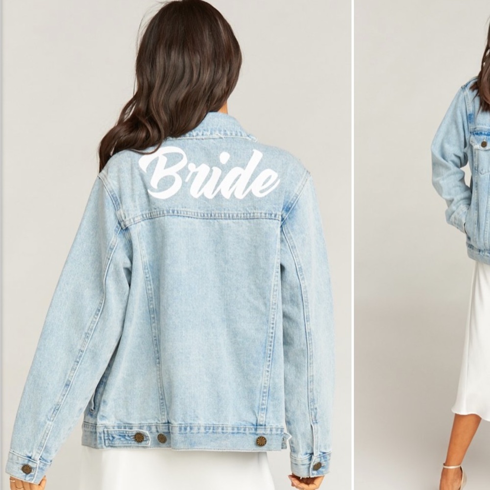 Show Me Your Mumu bride jean jacket